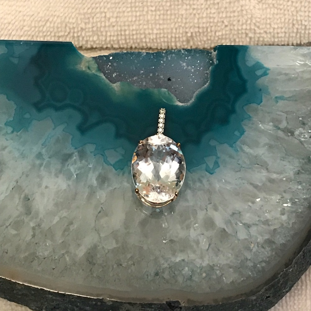 Stunning ice Kunzite pendant! REAL!!